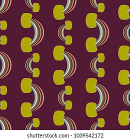 Rainbow seamless pattern. Rainbows design for textile, interior design, linens, etc. Cute abstract kids background.