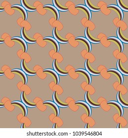 Rainbow seamless pattern. Rainbows design for textile, interior design, linens, etc. Cute abstract kids background.
