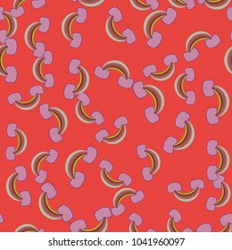 Rainbow seamless pattern. Rainbows design for textile, interior design, linens, etc. Cute abstract kids background.