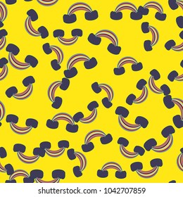 Rainbow seamless pattern. Rainbows design for textile, interior design, linens, etc. Cute abstract kids background.