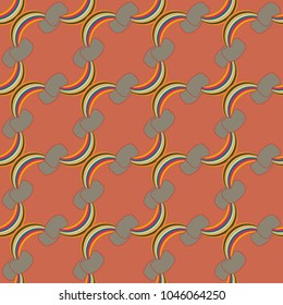Rainbow seamless pattern. Rainbows design for textile, interior design, linens, etc. Cute abstract kids background.