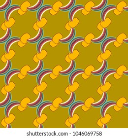 Rainbow seamless pattern. Rainbows design for textile, interior design, linens, etc. Cute abstract kids background.