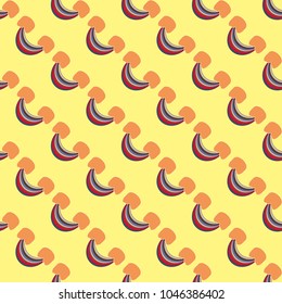 Rainbow seamless pattern. Rainbows design for textile, interior design, linens, etc. Cute abstract kids background.