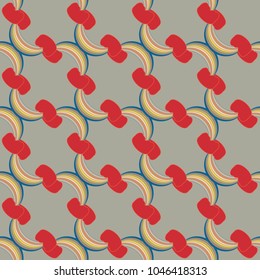 Rainbow seamless pattern. Rainbows design for textile, interior design, linens, etc. Cute abstract kids background.