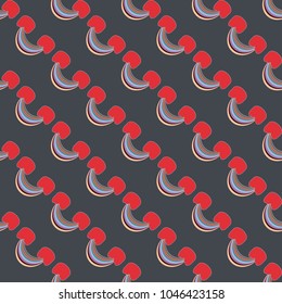 Rainbow seamless pattern. Rainbows design for textile, interior design, linens, etc. Cute abstract kids background.