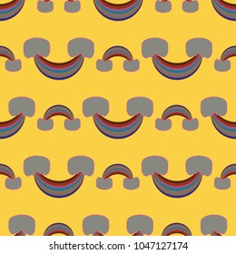 Rainbow seamless pattern. Rainbows design for textile, interior design, linens, etc. Cute abstract kids background.