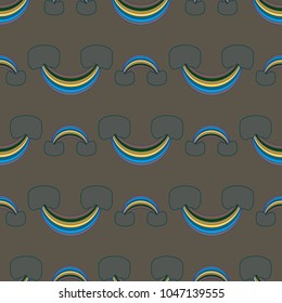 Rainbow seamless pattern. Rainbows design for textile, interior design, linens, etc. Cute abstract kids background.