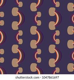 Rainbow seamless pattern. Rainbows design for textile, interior design, linens, etc. Cute abstract kids background.