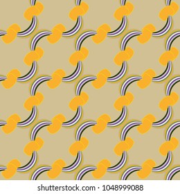Rainbow seamless pattern. Rainbows design for textile, interior design, linens, etc. Cute abstract kids background.
