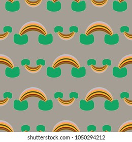 Rainbow seamless pattern. Rainbows design for textile, interior design, linens, etc. Cute abstract kids background.