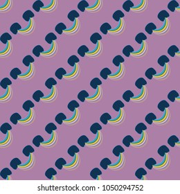 Rainbow seamless pattern. Rainbows design for textile, interior design, linens, etc. Cute abstract kids background.