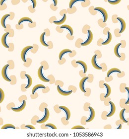 Rainbow seamless pattern. Rainbows design for textile, interior design, linens, etc. Cute abstract kids background.