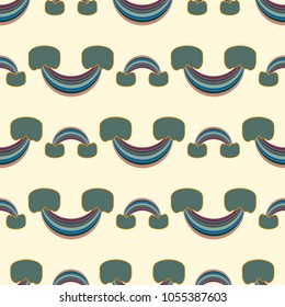 Rainbow seamless pattern. Rainbows design for textile, interior design, linens, etc. Cute abstract kids background.
