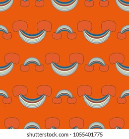 Rainbow seamless pattern. Rainbows design for textile, interior design, linens, etc. Cute abstract kids background.