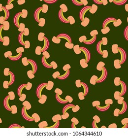 Rainbow seamless pattern. Rainbows design for textile, interior design, linens, etc. Cute abstract kids background.