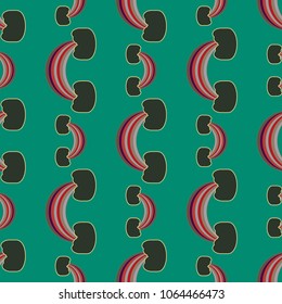 Rainbow seamless pattern. Rainbows design for textile, interior design, linens, etc. Cute abstract kids background.