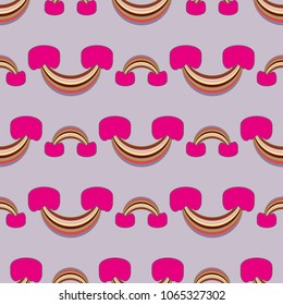 Rainbow seamless pattern. Rainbows design for textile, interior design, linens, etc. Cute abstract kids background.