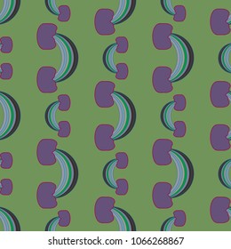 Rainbow seamless pattern. Rainbows design for textile, interior design, linens, etc. Cute abstract kids background.