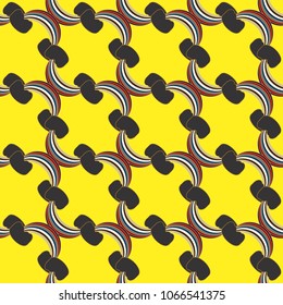 Rainbow seamless pattern. Rainbows design for textile, interior design, linens, etc. Cute abstract kids background.