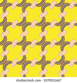 Rainbow seamless pattern. Rainbows design for textile, interior design, linens, etc. Cute abstract kids background.