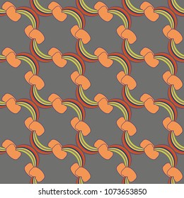 Rainbow seamless pattern. Rainbows design for textile, interior design, linens, etc. Cute abstract kids background.