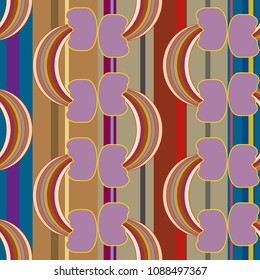 Rainbow seamless pattern. Rainbows design for textile, interior design, linens, etc. Cute abstract kids background.