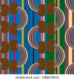 Rainbow seamless pattern. Rainbows design for textile, interior design, linens, etc. Cute abstract kids background.
