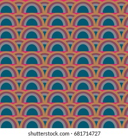Rainbow seamless pattern. Rainbows design for textile, interior design, linens, etc. Cute abstract kids background.