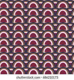 Rainbow seamless pattern. Rainbows design for textile, interior design, linens, etc. Cute abstract kids background.