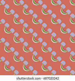 Rainbow seamless pattern. Rainbows design for textile, interior design, linens, etc. Cute abstract kids background.