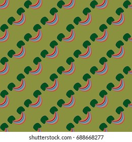 Rainbow seamless pattern. Rainbows design for textile, interior design, linens, etc. Cute abstract kids background.