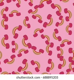 Rainbow seamless pattern. Rainbows design for textile, interior design, linens, etc. Cute abstract kids background.