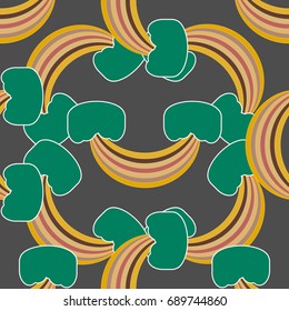 Rainbow seamless pattern. Rainbows design for textile, interior design, linens, etc. Cute abstract kids background.