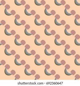 Rainbow seamless pattern. Rainbows design for textile, interior design, linens, etc. Cute abstract kids background.