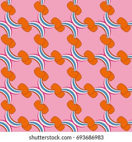 Rainbow seamless pattern. Rainbows design for textile, interior design, linens, etc. Cute abstract kids background.