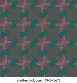 Rainbow seamless pattern. Rainbows design for textile, interior design, linens, etc. Cute abstract kids background.