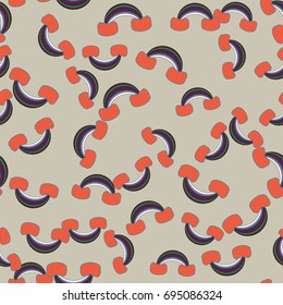 Rainbow seamless pattern. Rainbows design for textile, interior design, linens, etc. Cute abstract kids background.