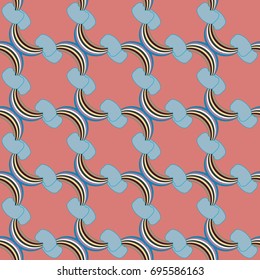Rainbow seamless pattern. Rainbows design for textile, interior design, linens, etc. Cute abstract kids background.