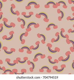 Rainbow seamless pattern. Rainbows design for textile, interior design, linens, etc. Cute abstract kids background.