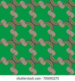 Rainbow seamless pattern. Rainbows design for textile, interior design, linens, etc. Cute abstract kids background.