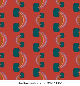 Rainbow seamless pattern. Rainbows design for textile, interior design, linens, etc. Cute abstract kids background.