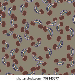 Rainbow seamless pattern. Rainbows design for textile, interior design, linens, etc. Cute abstract kids background.