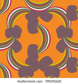 Rainbow seamless pattern. Rainbows design for textile, interior design, linens, etc. Cute abstract kids background.