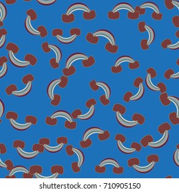 Rainbow seamless pattern. Rainbows design for textile, interior design, linens, etc. Cute abstract kids background.