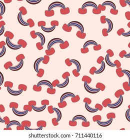 Rainbow seamless pattern. Rainbows design for textile, interior design, linens, etc. Cute abstract kids background.