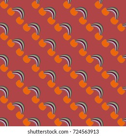 Rainbow seamless pattern. Rainbows design for textile, interior design, linens, etc. Cute abstract kids background.
