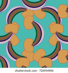 Rainbow seamless pattern. Rainbows design for textile, interior design, linens, etc. Cute abstract kids background.