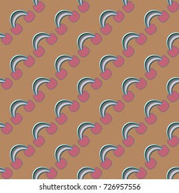 Rainbow seamless pattern. Rainbows design for textile, interior design, linens, etc. Cute abstract kids background.