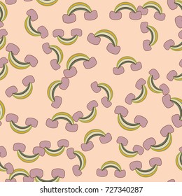 Rainbow seamless pattern. Rainbows design for textile, interior design, linens, etc. Cute abstract kids background.
