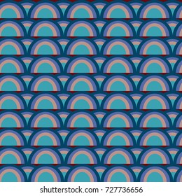 Rainbow seamless pattern. Rainbows design for textile, interior design, linens, etc. Cute abstract kids background.